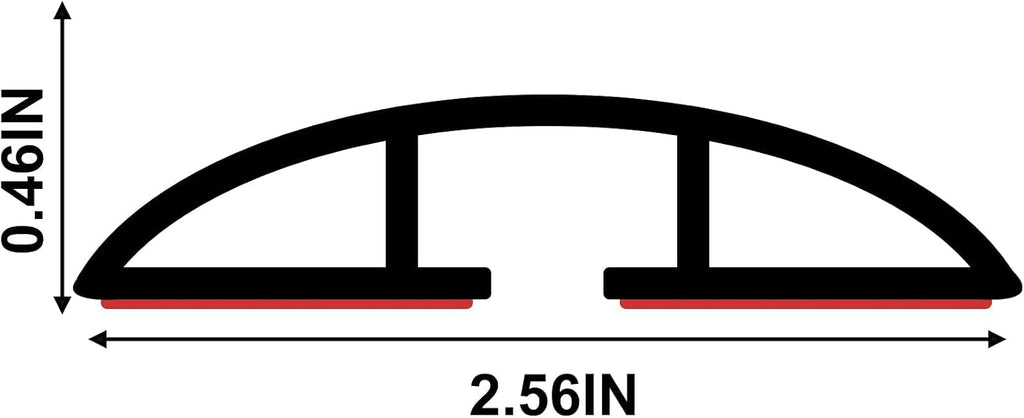 6.5Ft Floor Cord Cover Silicone Cable Protector Easy to Install Wire