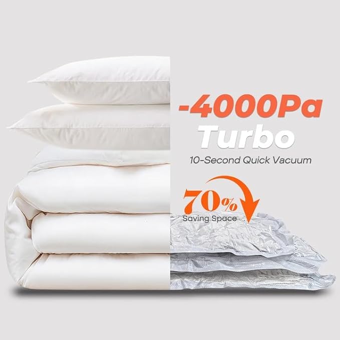 Vacuum Seal Bags for Clothing, 8 Pack 39" Vacuum Storage Bags - Image 4