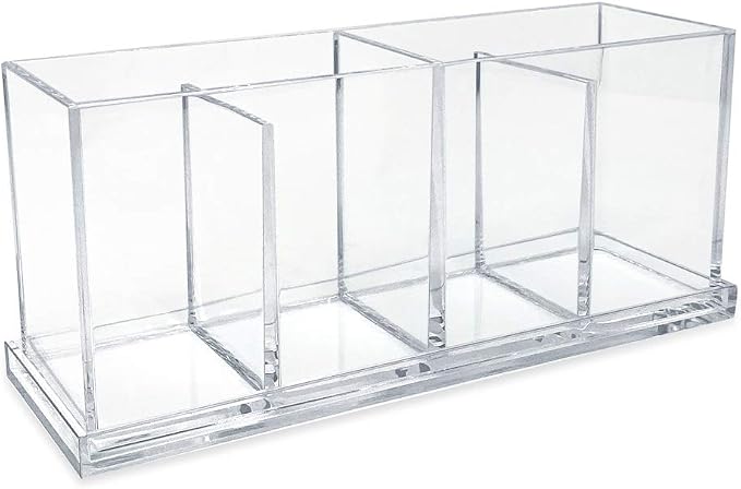 Isaac Jacobs 4-Compartment Clear Acrylic Organizer - Image 3