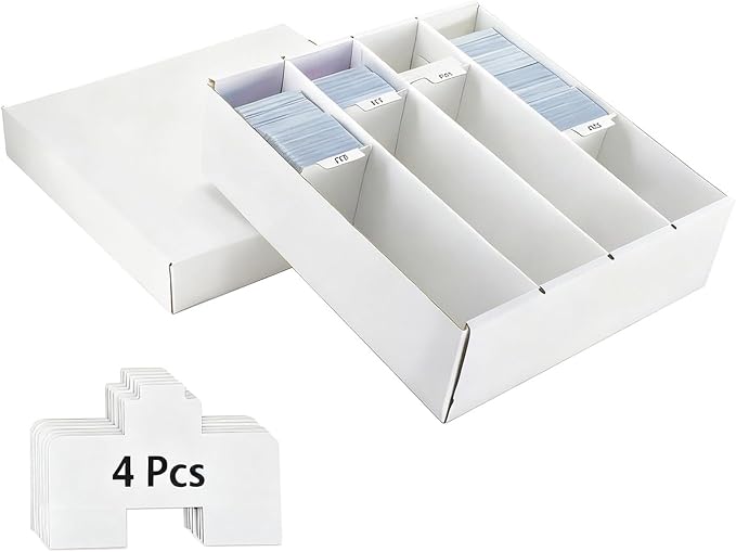 Trading Card Storage Box with 4 Cards Stoppers, Standard Card, Bulk Collectible - Image 9