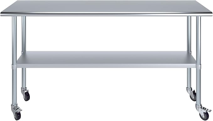 AmGood 18" x 72" Stainless Steel Work Table - Image 2