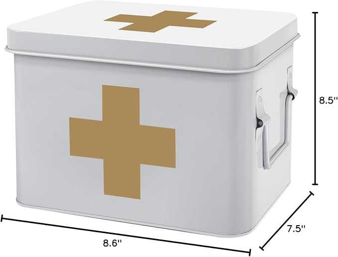 Flexzion First Aid Medicine Box Supplies Kit Organizer - Image 10
