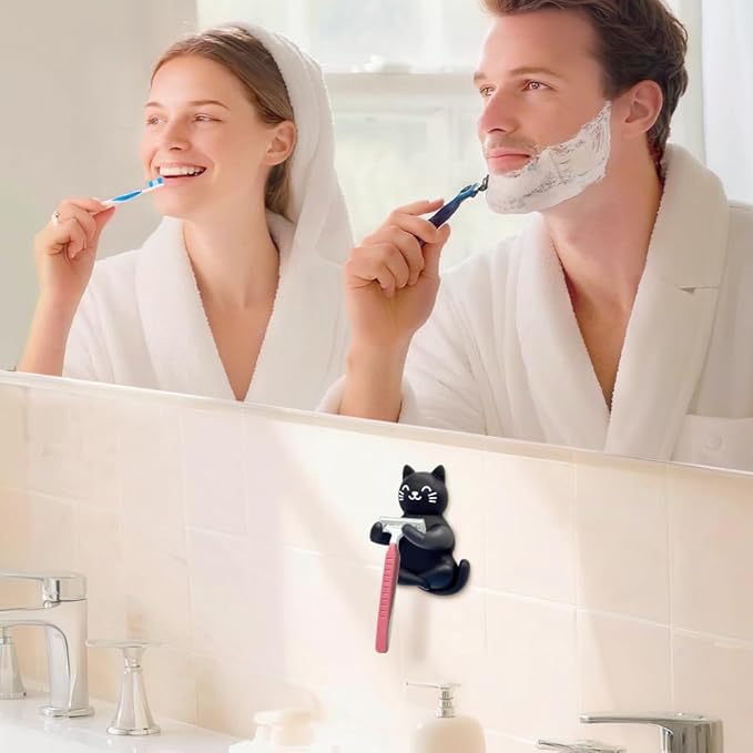 Cute Cat Razor Holder Shower, Cute Gadgets Leg Razor Holder, Funny Bathroom - Image 4