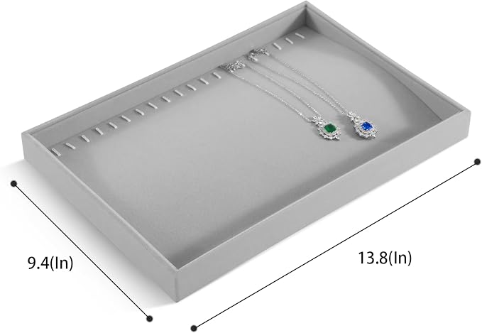 Necklace Holder Organizer, Velvet Jewelry Trays, Premium Necklace Case - Image 3