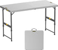FanttikOutdoor 4ft Portable Folding Table, One-Handed Height Adjustment by FanttikOutdoor%C2%AE