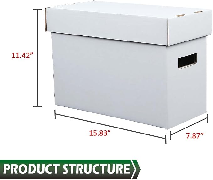 GRAND ORANGE 10PCS Comic Books Storage Boxes Short Holds 150-175 Stackable - Image 4