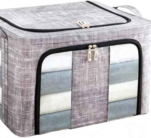 Clothes Storage Bins 66L with Clear Window Box