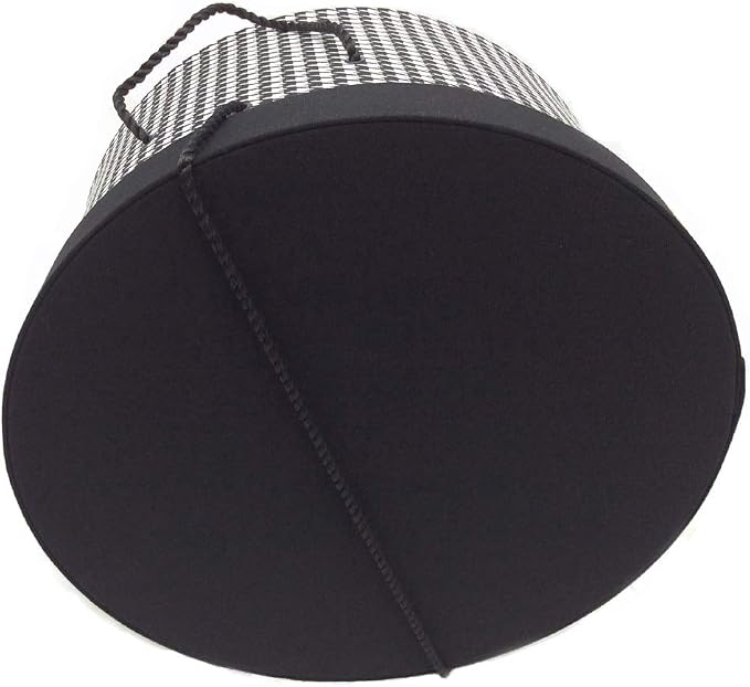 Sarah's Hat Boxes Classic Houndstooth Hat Box – 21.5" x 11.5" Handmade in USA – - Image 2
