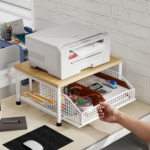 Coffee Pod Drawer, Counter Coffee Bar Organizer for Home Kitchen,White