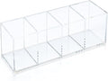 Clear Acrylic 4-Compartment Organizer Box, Large – Handcrafted, Eco-Friendly by elysolpluv