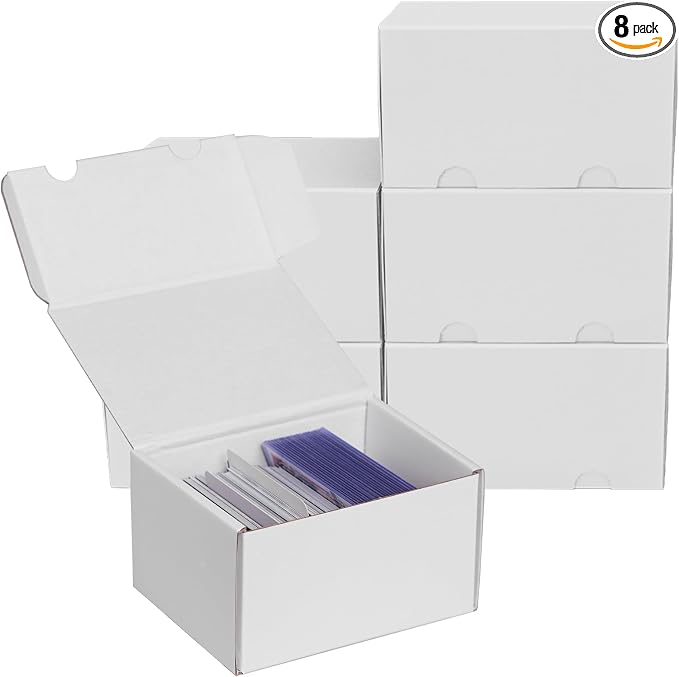 NUMINA Small Trading Card Storage Box 6 Pack, 160 Toploader Card Corrugated by NUMINA