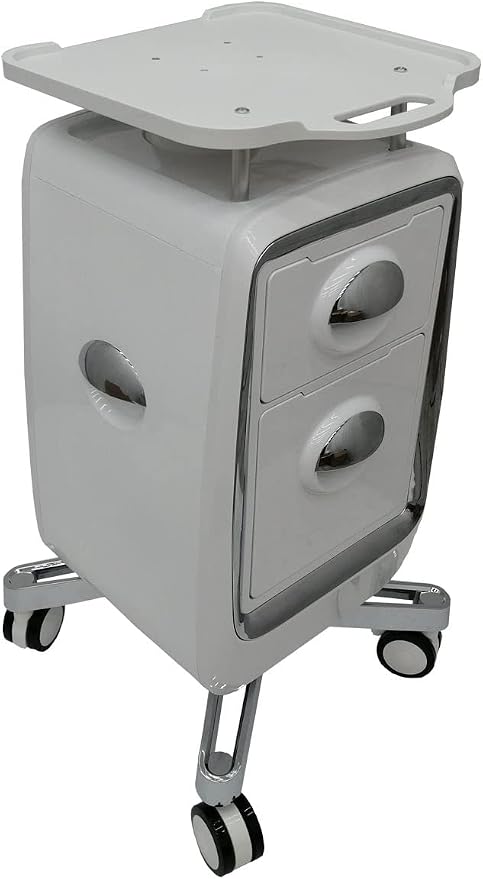 2 Drawers Mobile Trolley Cart for Ultrasound Imaging Scanner Beauty Storage - Image 3