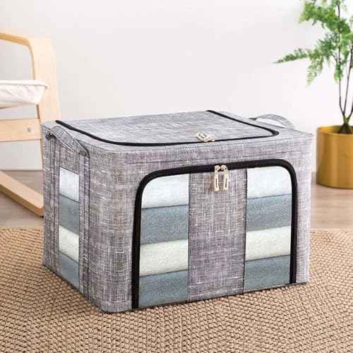 Clothes Storage Bins 66L with Clear Window Box