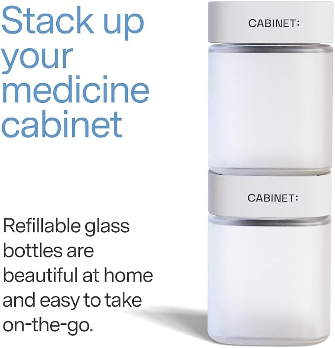 Cabinet: 2 Empty Large Bottles - Image 4