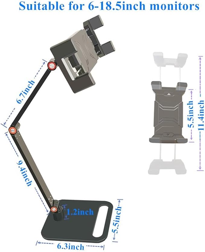 Portable Monitor Holder for 6-18.5 Inch Screen Desktop Expandable Monitor Stand - Image 8