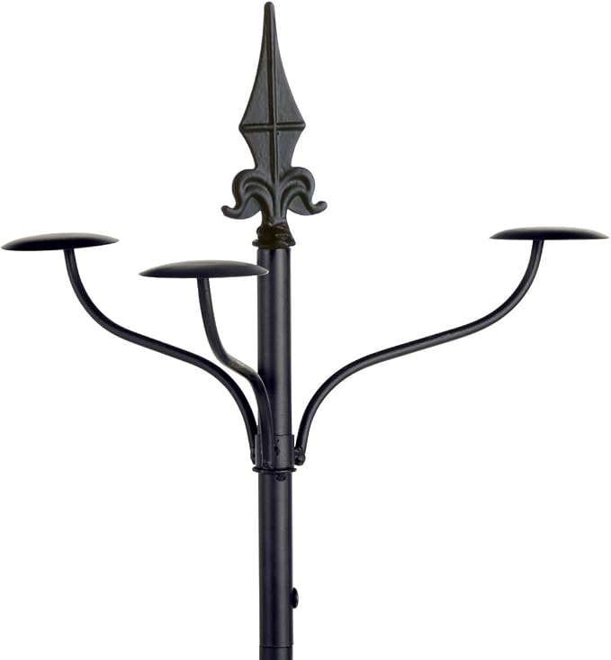 Displays2go Wrought Iron Hat and Coat Rack, Total of 31 Hooks - Image 3