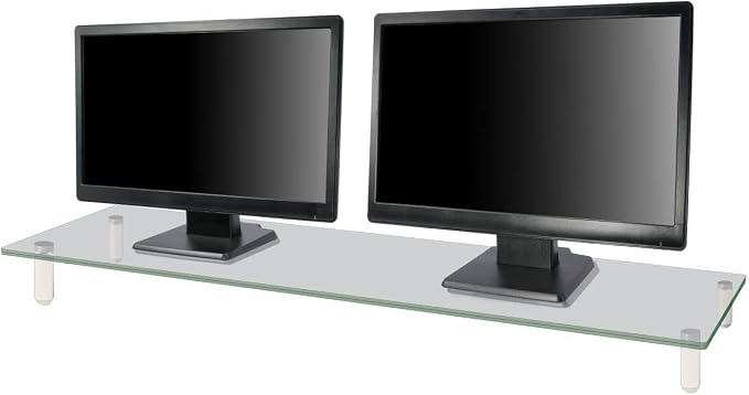 Kantek Extra-Wide Glass Monitor Riser - Image 6