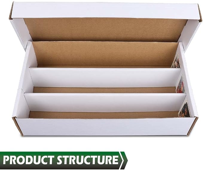 GRAND ORANGE 3000 Count 3 Row Card Storage Box 2 PACK Cardboard Standard - Image 7