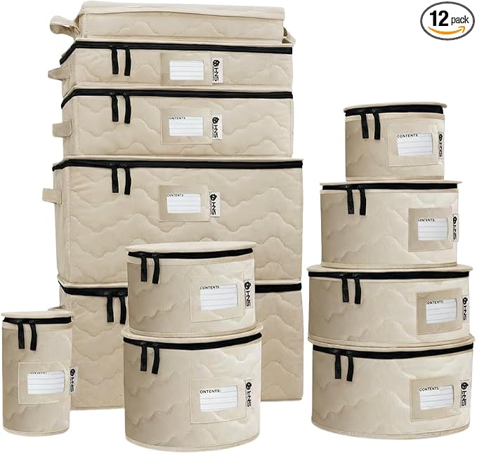 Hard Shell China Storage Containers 12-Piece Set Moving Boxes by HOLDN%E2%80%99STORAGE