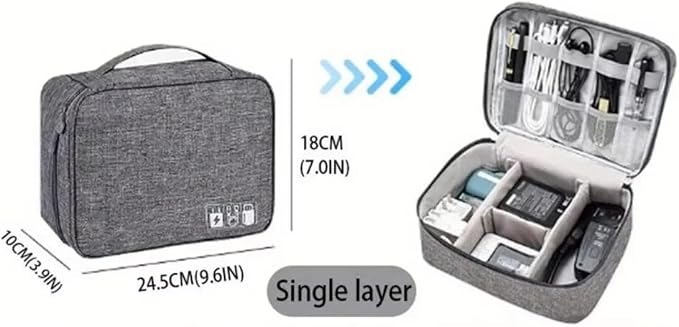 Travel Cable Organizer Bag for Electronics Accessories Portable Tech Carrying - Image 2