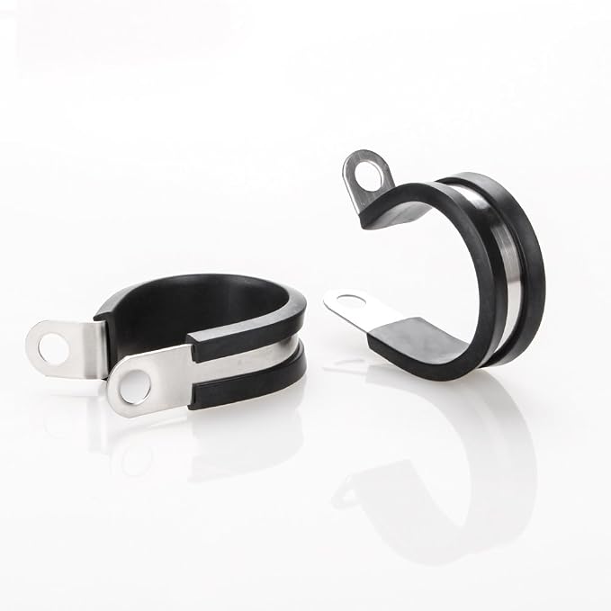 LOKMAN 20 Pack 1-1/4 Inch Stainless Steel Cable Clamp, Rubber Cushioned - Image 6