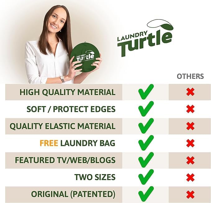 Laundry Turtle Collapsible Laundry Basket | Foldable Laundry Hamper & - Image 5