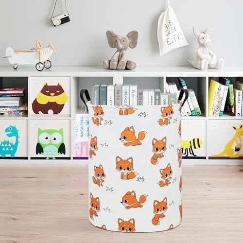Laundry Hamper Fabric Organizer Collapsible Basket Fox
