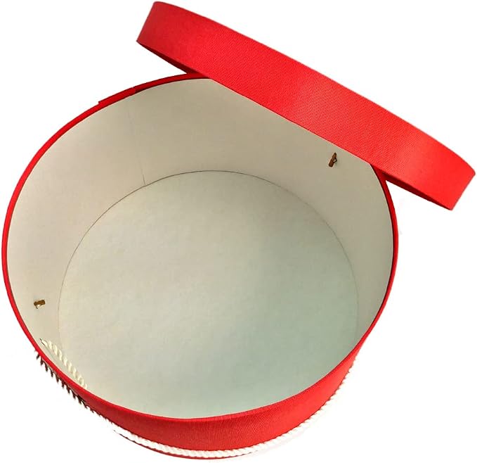 Sarah's Hat Boxes Classic Coral Hat Box – 11" x 5.5" Handmade in USA – Odorless - Image 2