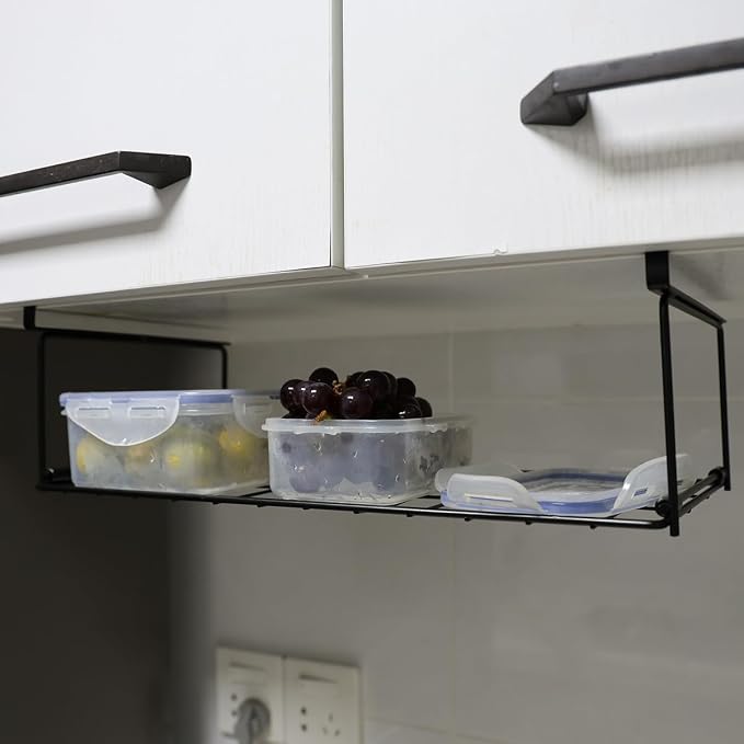 Foil and Plastic Wrap Organizer Kitchen Under Cabinet Desk Pantry Hanging - Image 5