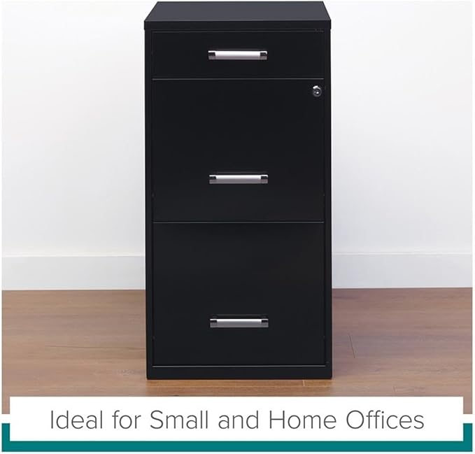 Scranton & Co 27.32" H x 18" D 3-Drawer Modern Metal Filing Cabinet - Image 5