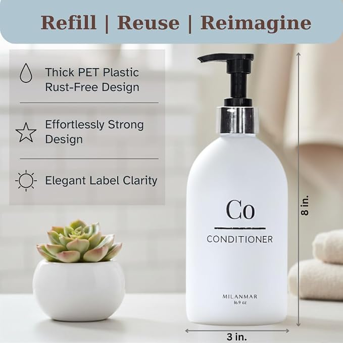 Shampoo Conditioner Body Wash Dispenser Set - Image 2