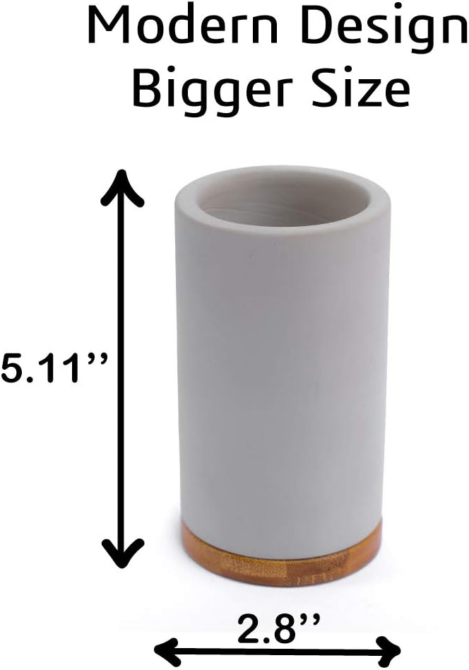 Matani Bamboo Toothbrush Holder Diatomite Tooth Brush Organizer - Image 4