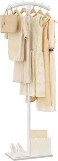 Arcuate Garment Rack, T-shaped Coat Tree Freestanding, Metal Coat Racks by Unknown