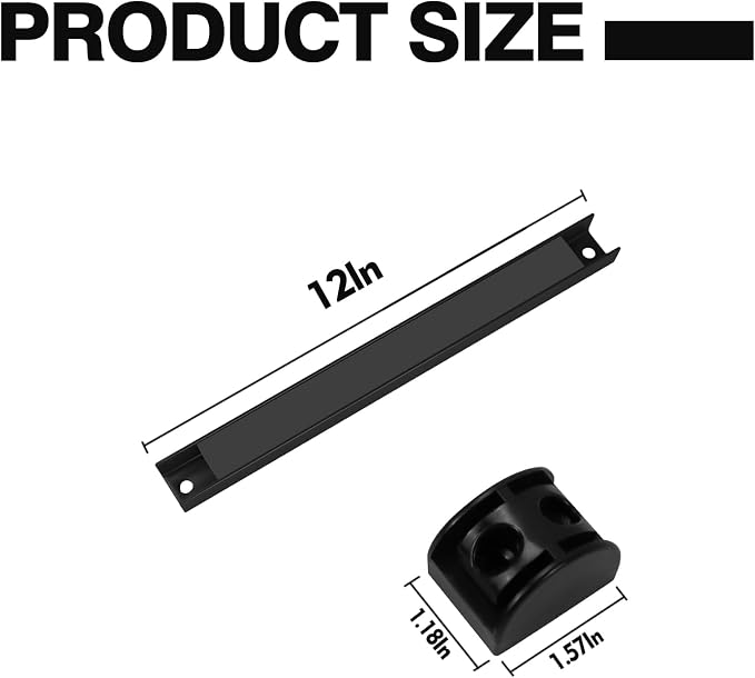 12" Magnetic Tool Holder, 4 Packs Magnetic Storage Strips Magnet Bar PVC Coated - Image 2