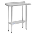 Hally Stainless Steel Table for Prep & Work 14 x 30 Inches, NSF Commercial by HallySinksTablesH