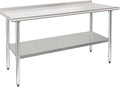 HARDURA Stainless Steel Table Prep & Work Table 24 x 60 Inches NSF Heavy Duty by HARDURA