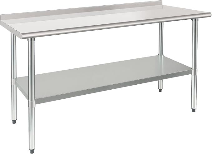 HARDURA Stainless Steel Table Prep & Work Table 24 x 60 Inches NSF Heavy Duty by HARDURA