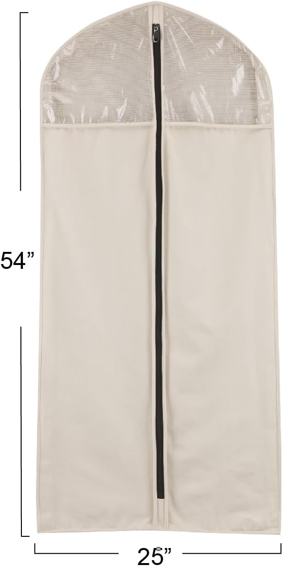 Household Essentials 3392-1 Cedarline Collection Hanging Garment Bag | Dress - Image 3