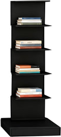 Invisible Vertical Spine Bookshelf Tower, Tall Narrow Metal Bookshelf by Unknown
