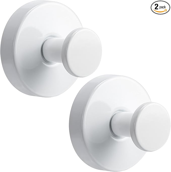 Suction Cup Hooks for Shower No-Drill Bathroom Hooks for Towels, Loofah by Fenas
