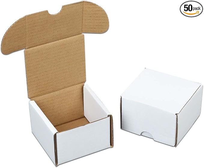GRAND ORANGE 50 Pack 200 Count Trading Card Storage Boxes Corrugated Paper by GRANDORANGE