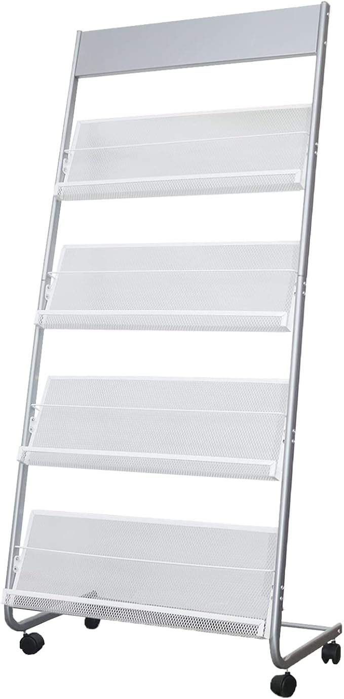 4-Layer Iron Magazine Rack by Vmsiuory