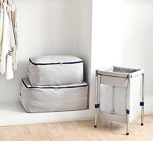 Pack of 2, 100% Natural Canvas Cotton Large Size Storage Bags - Image 5