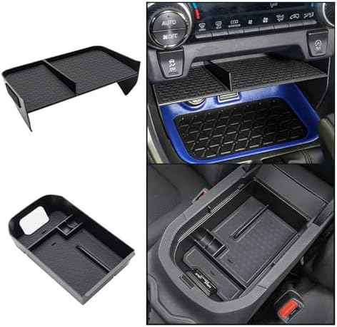 JDMCAR Upgraded Center Console Organizer Compatible with Toyota RAV4 2025 2024 2023 2022 2021 2020 2019 Interior Accessories, Gear Shift Storage Tray Secondary Box Insert Divider - 2pcs
