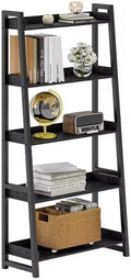 IRONCK Industrial Bookshelf 5-Tier 31.5 in Wide, Bookcase Ladder Shelf by IRONCK