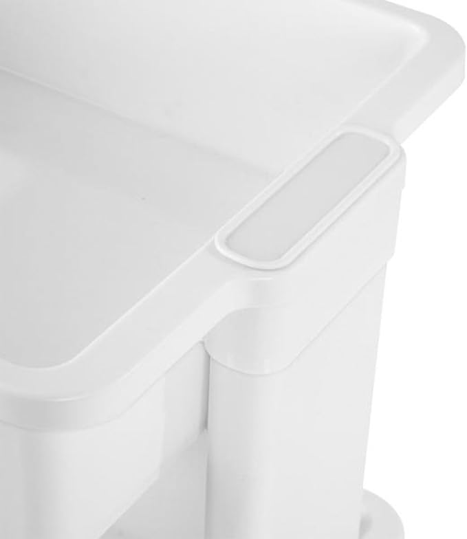 Sterilite 3 Tier Utility Cart Portable Storage Open Bin Organizer - Image 9
