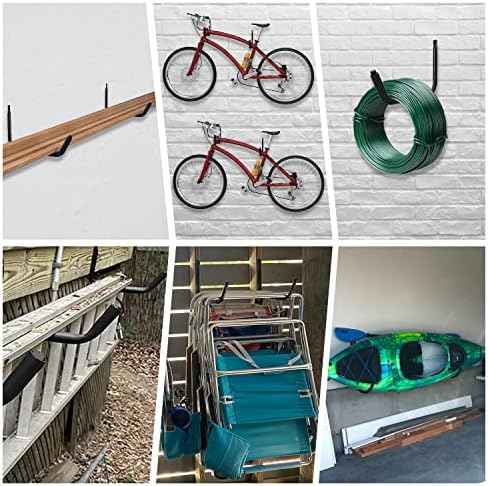 UNITEDPOWER Kayak Storage Racks, Garage Hangers, Wall Hooks for Canoe, Ladder, Bicycle, Folding Chairs, Surfboard, Snowboard, Hose and Tools, Indoor, Outdoor
