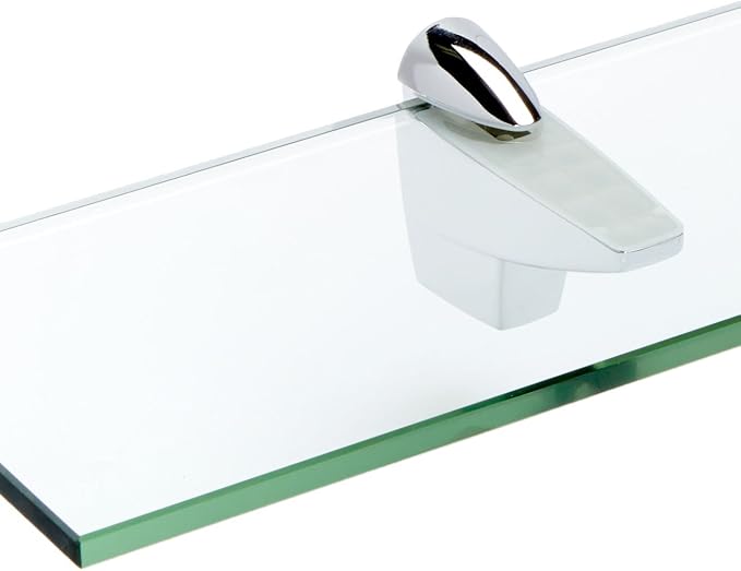 Spancraft Glass F-4.75x33-Chrome Falcon Glass Shelf, 4.75" x 33" - Image 2