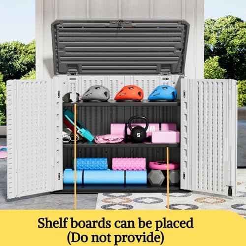 ZZM 4x2.5 FT Outdoor Storage Shed, Resin Waterproof Storage Cabinet