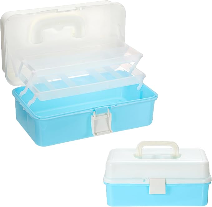 3-Tier Baking Supplies Storage Case Cake Plastic Decorating Tool Storage Box by Unknown